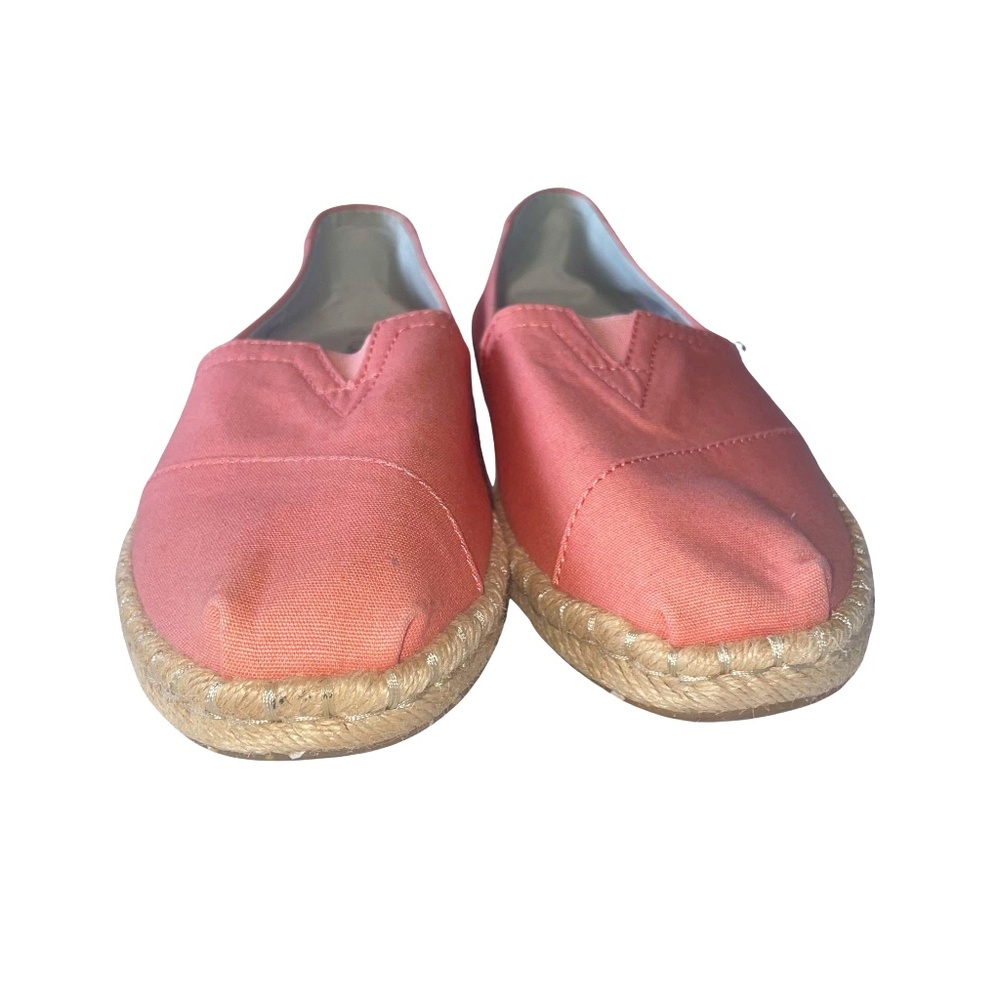 Tom's Women's Alpargata Platform Espadrille Slip On Sz W8.5- Excellent Condition